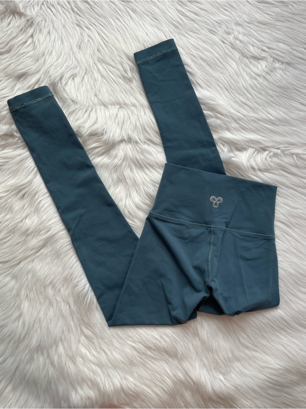 TnAction TNA Aritzia blue teal leggings high waisted women’s 2XS XXS fits XS too